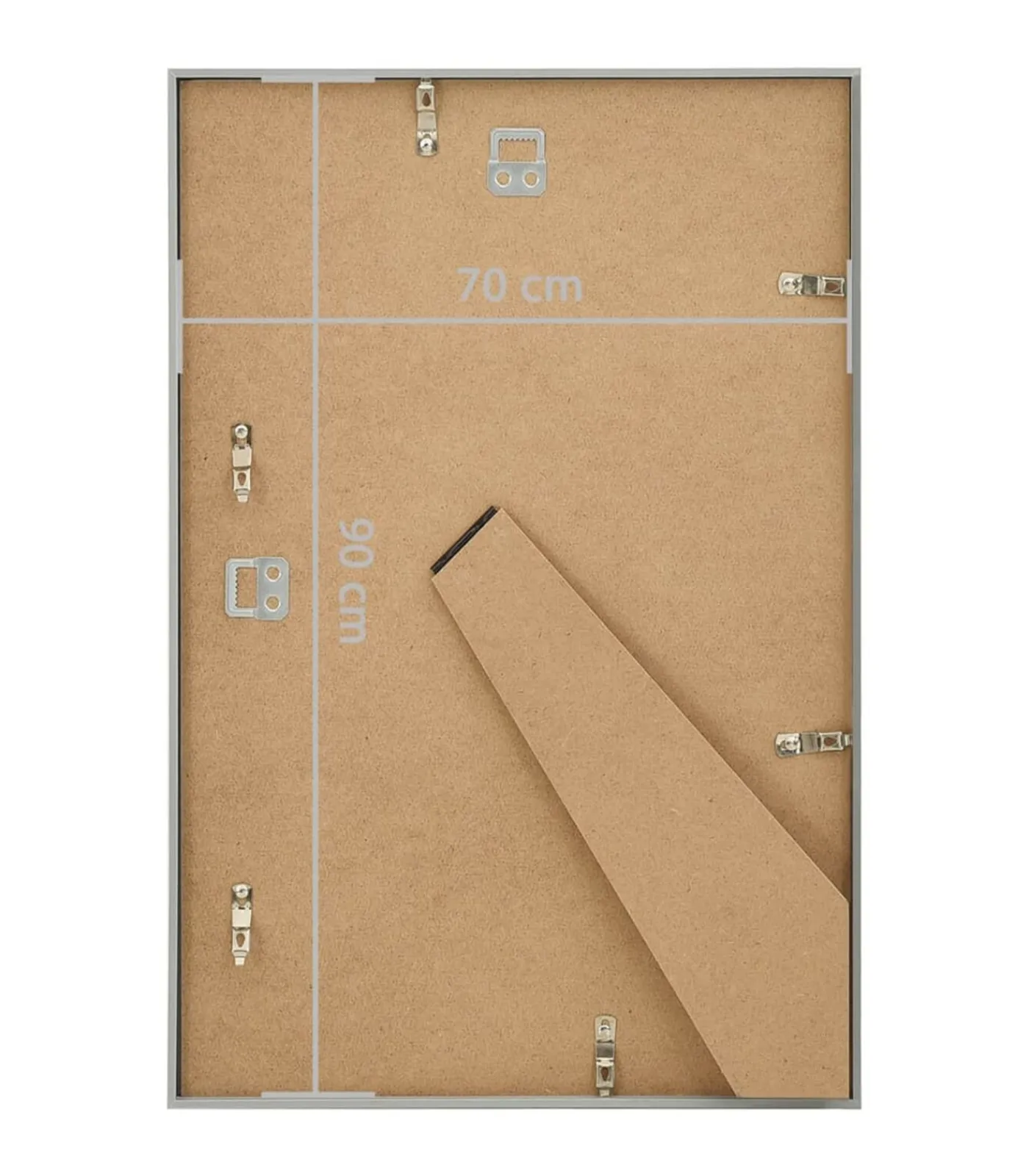 Best Fotolijsten 5 st voor wand of tafel 70x90 cm MDF zilverkleurig Fotolijsten