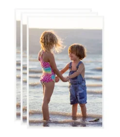 Online Fotolijsten 3 st voor wand of tafel 21x29,7 cm MDF wit Fotolijsten
