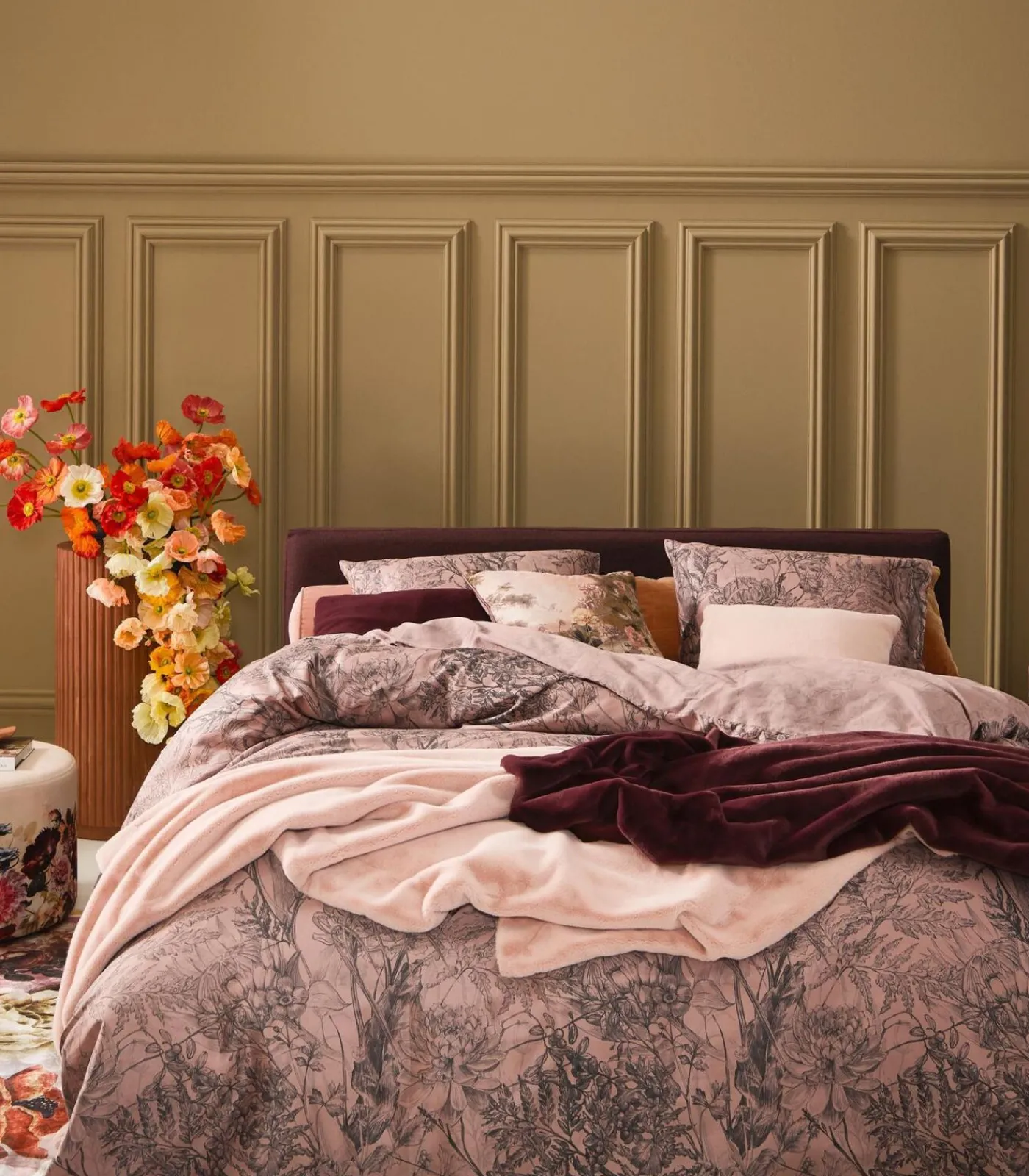 Hot FURRY - Plaid Bedspreien