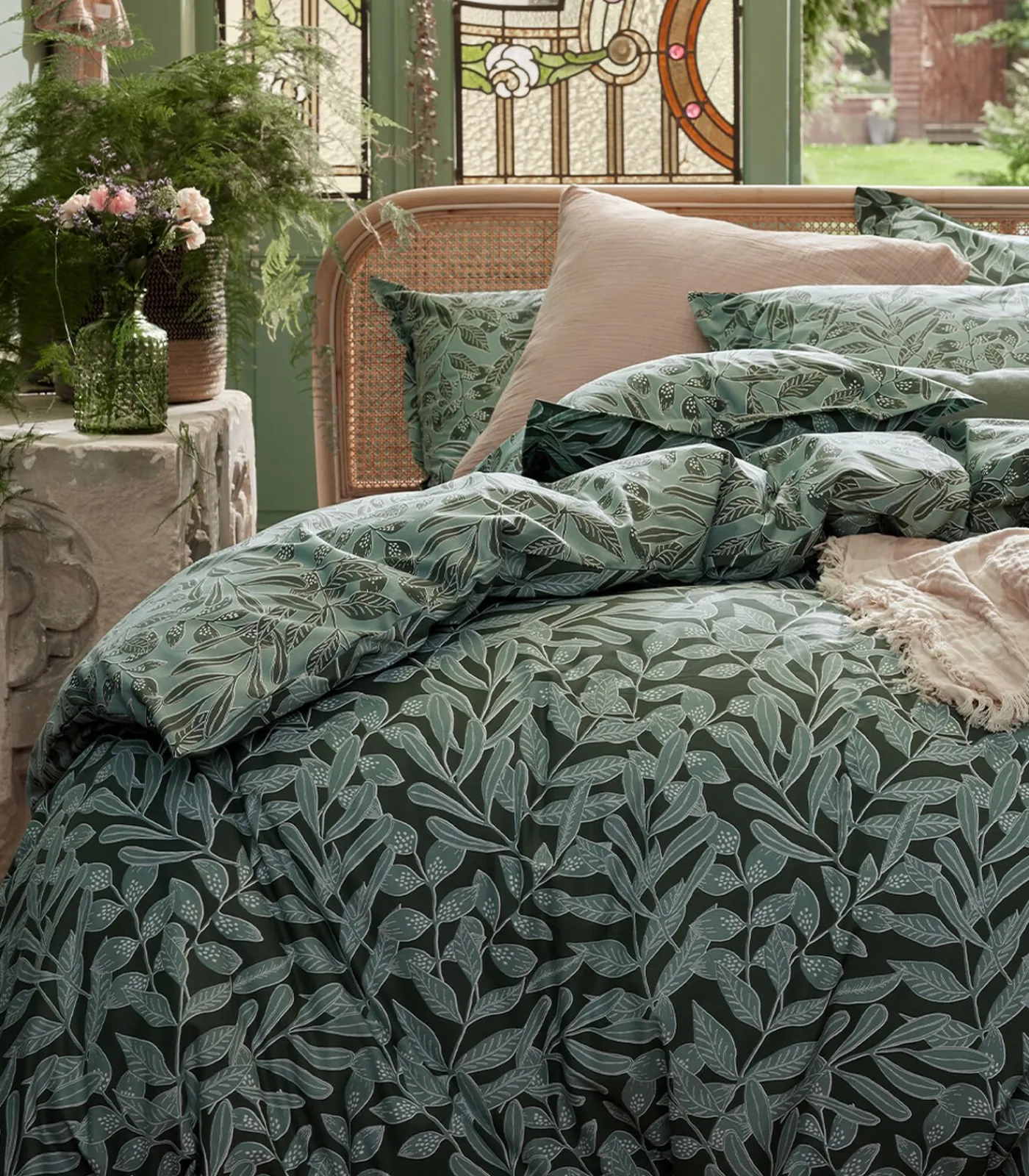 Best Gaïa - Bedlinnenset Dekbedovertrek + rechthoekige kussensloop in katoen Dekbedovertrekken