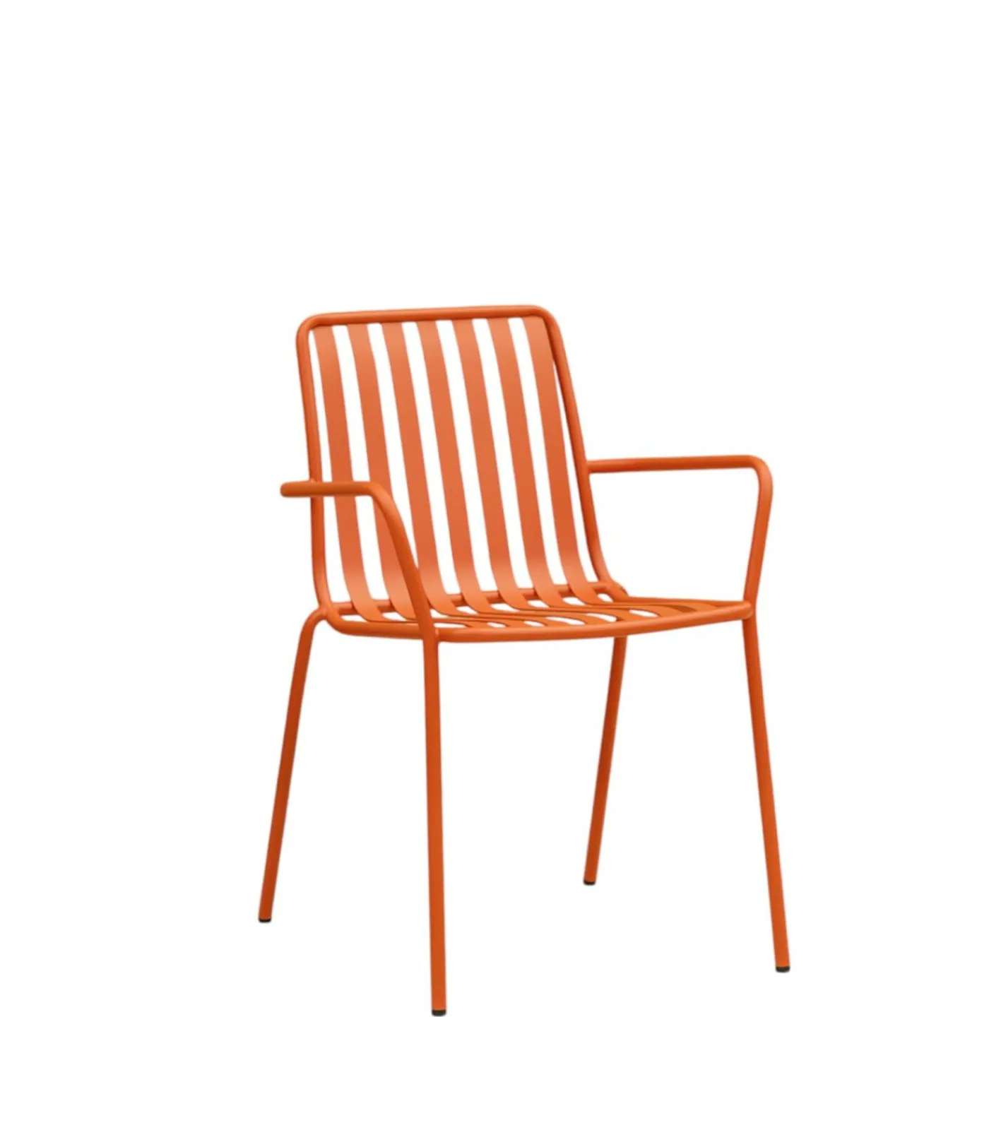 Sale Gaby - Oranje metalen leunstoel Tuinmeubelen