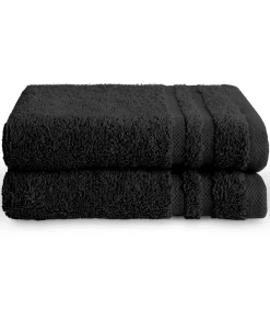 Hot Gastendoekjes 30x50 cm Zwart - 6 stuks Handdoeken