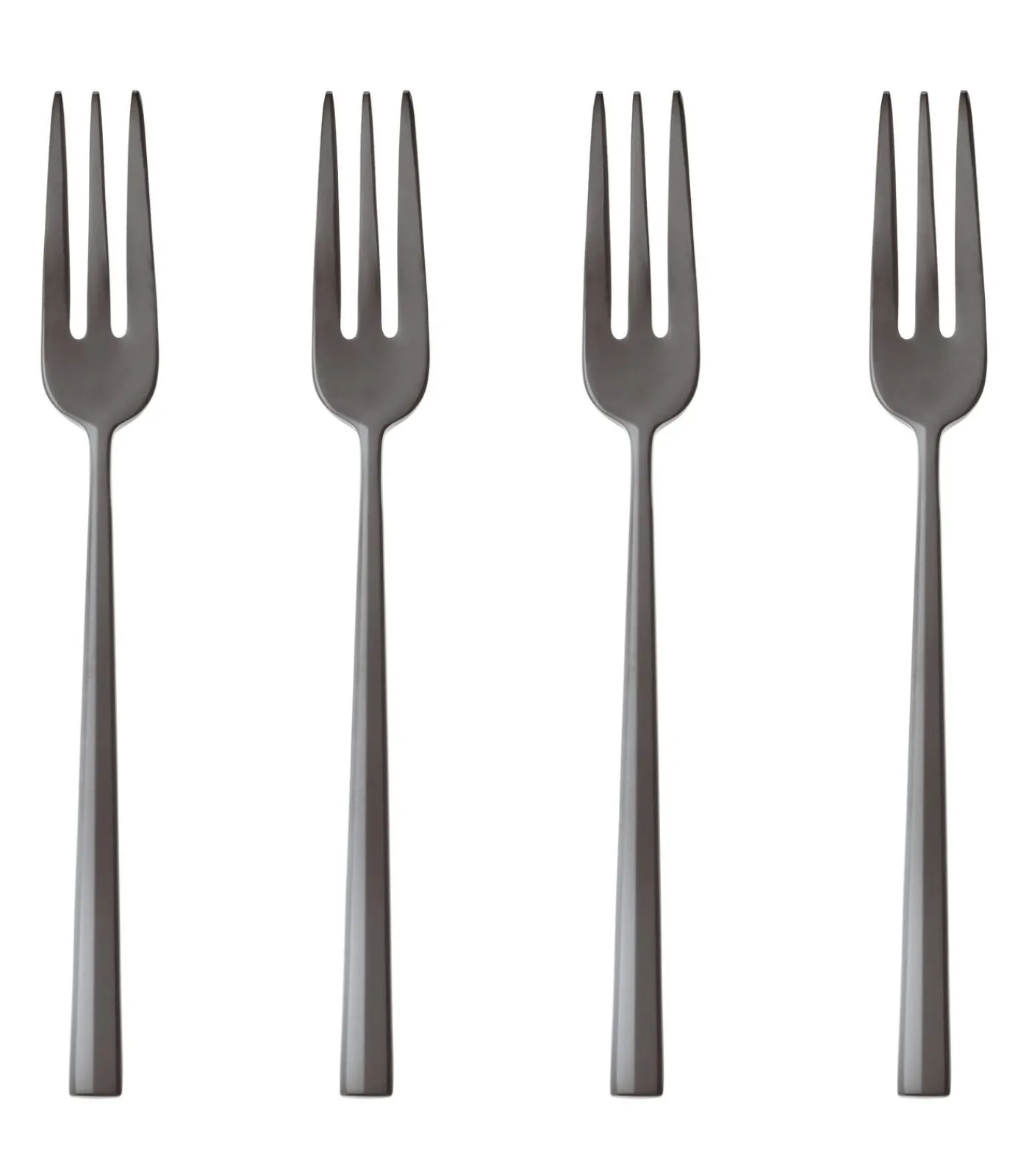 Gebaksvorkjes Rock Zwart 6 Stuks Bestek