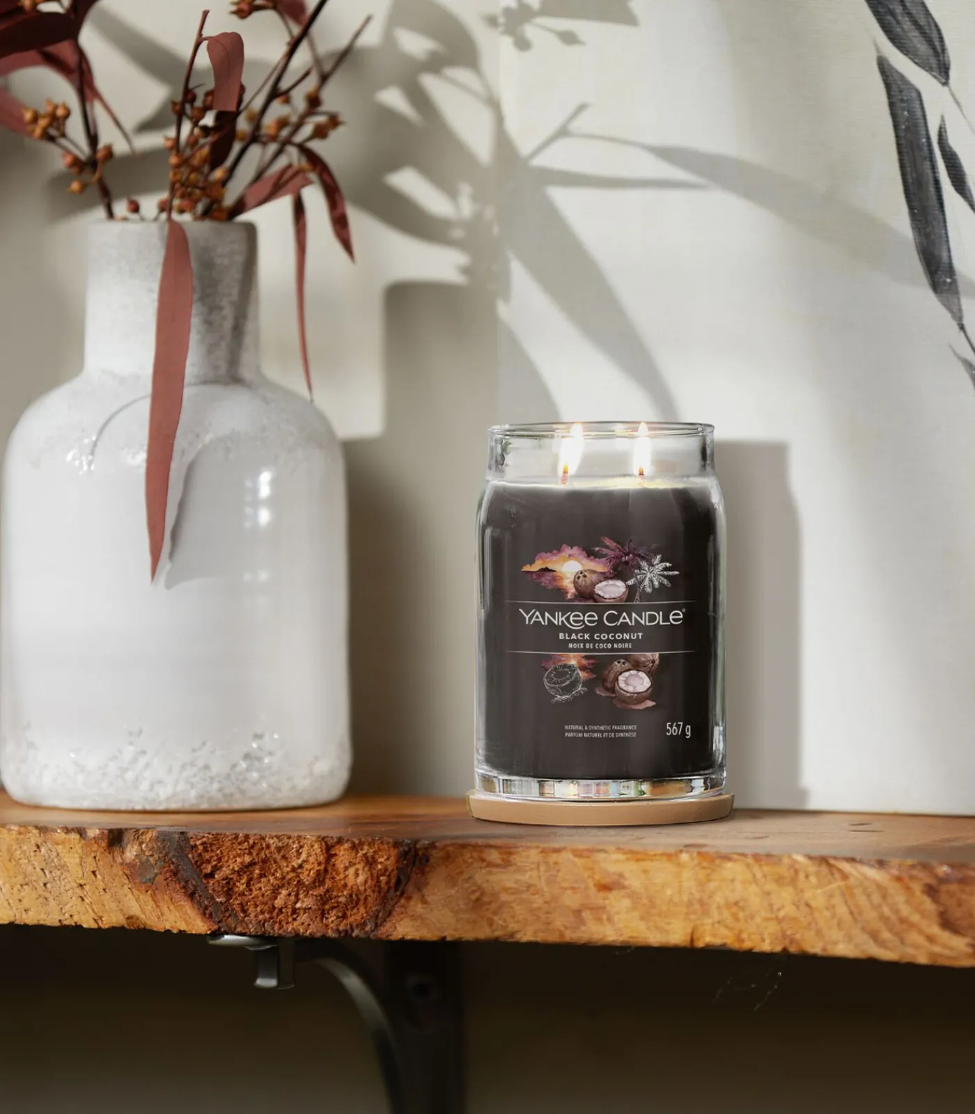 Online Geurkaars Black Coconut Signature Large Jar Kaarsen & Kaarshouders