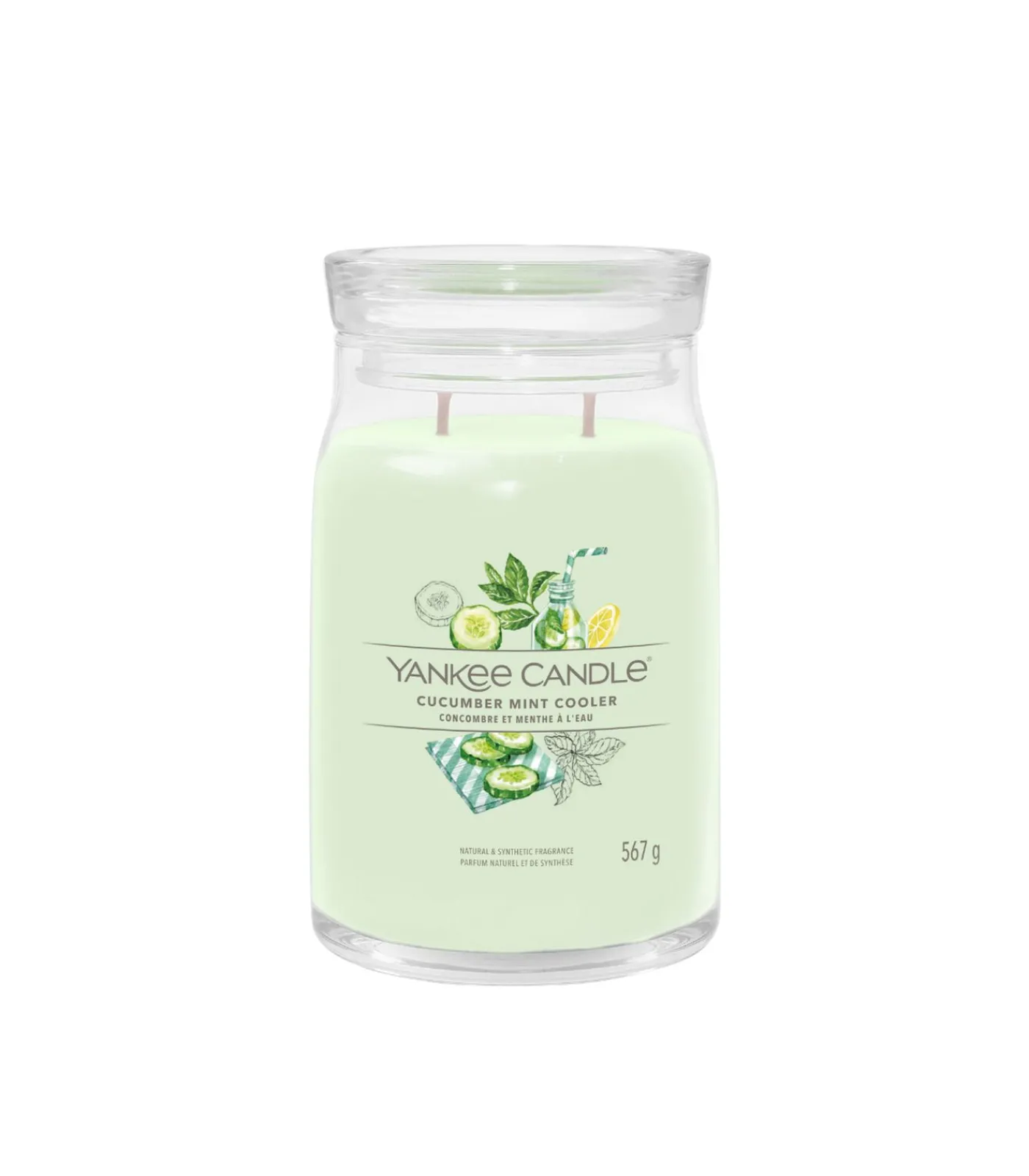 Online Geurkaars Cucumber Mint Cooler Signature Large Jar Kaarsen & Kaarshouders