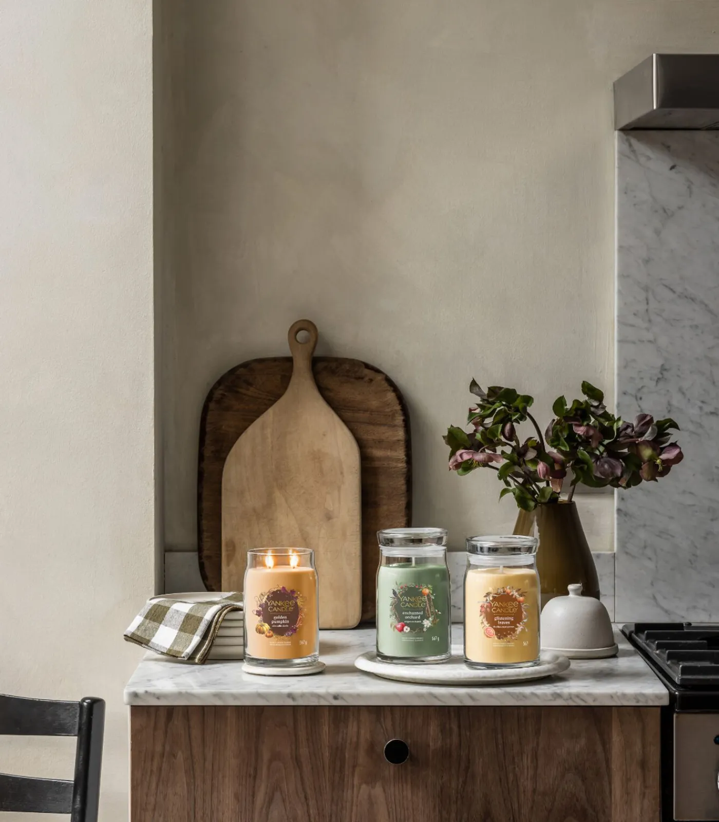 Discount Geurkaars Glistening Leaves Signature Medium Jar Kaarsen & Kaarshouders