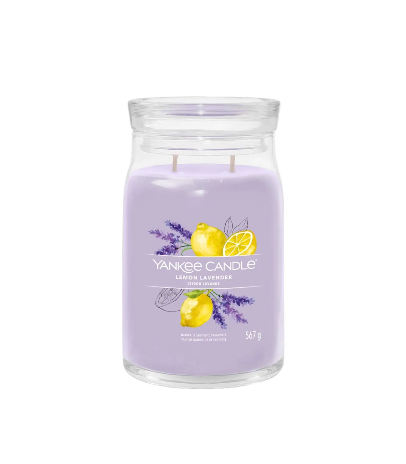New Geurkaars Lemon Lavender Signature Large Jar Kaarsen & Kaarshouders