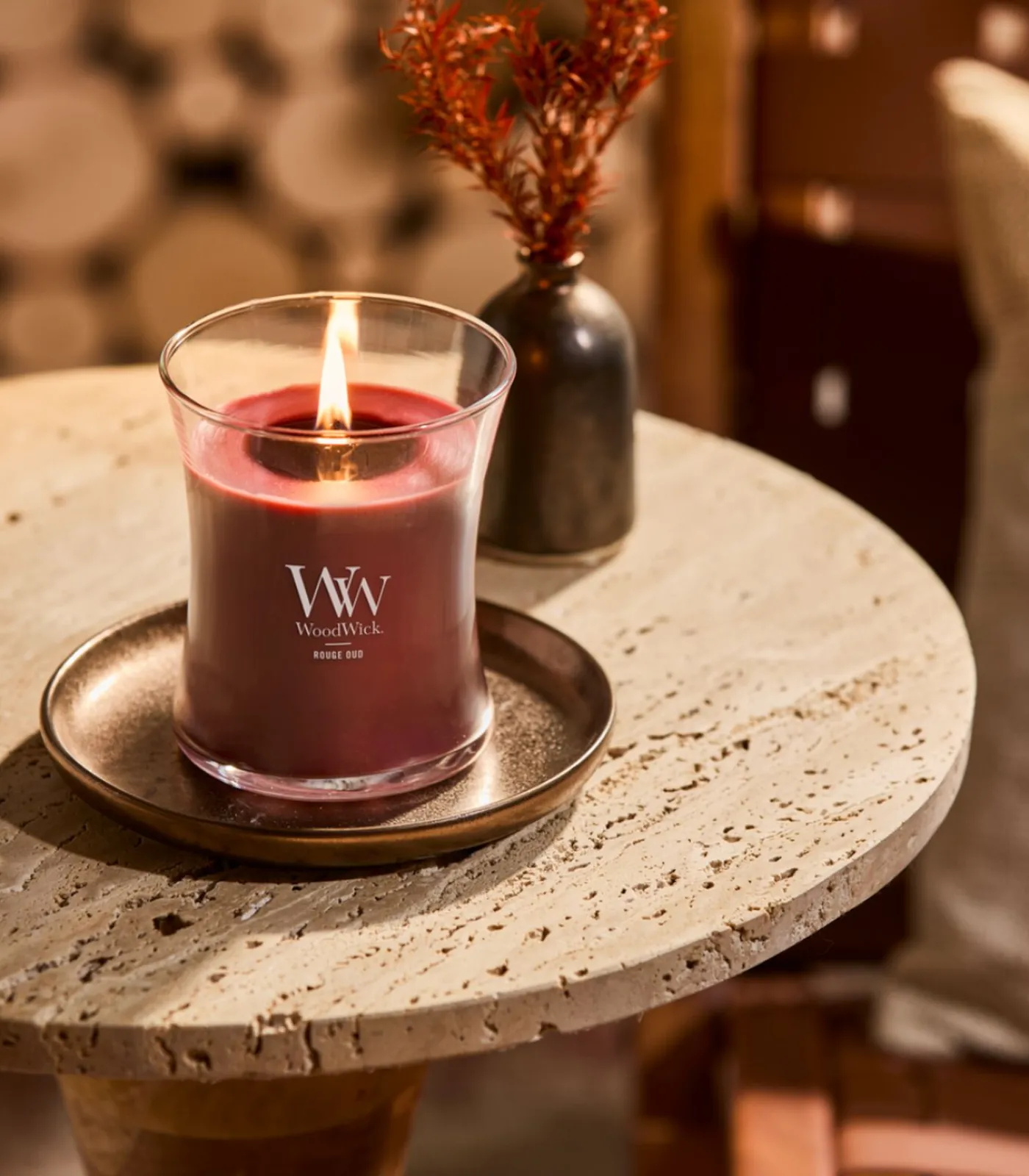 New Geurkaars Rouge Oud Medium Candle Kaarsen & Kaarshouders