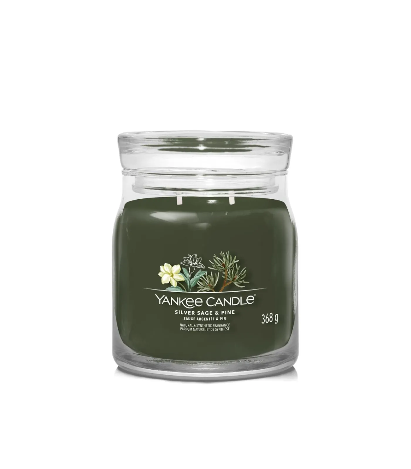 Geurkaars Silver Sage & Pine Signature Medium Jar Kaarsen & Kaarshouders