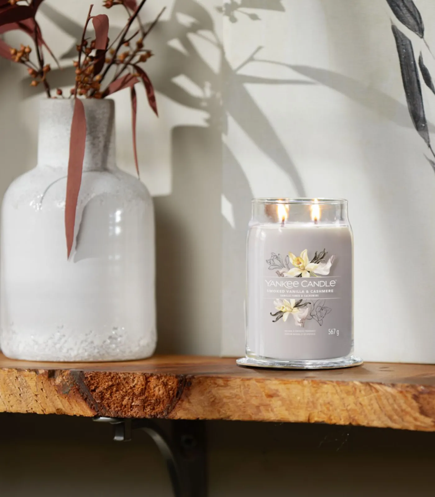 Geurkaars Smoked Vanilla & Cashmere Signature Large Jar Kaarsen & Kaarshouders