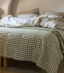 Discount Gewatteerde plaid van katoen en linnen, PASSIE VOOR VICHY Bedspreien