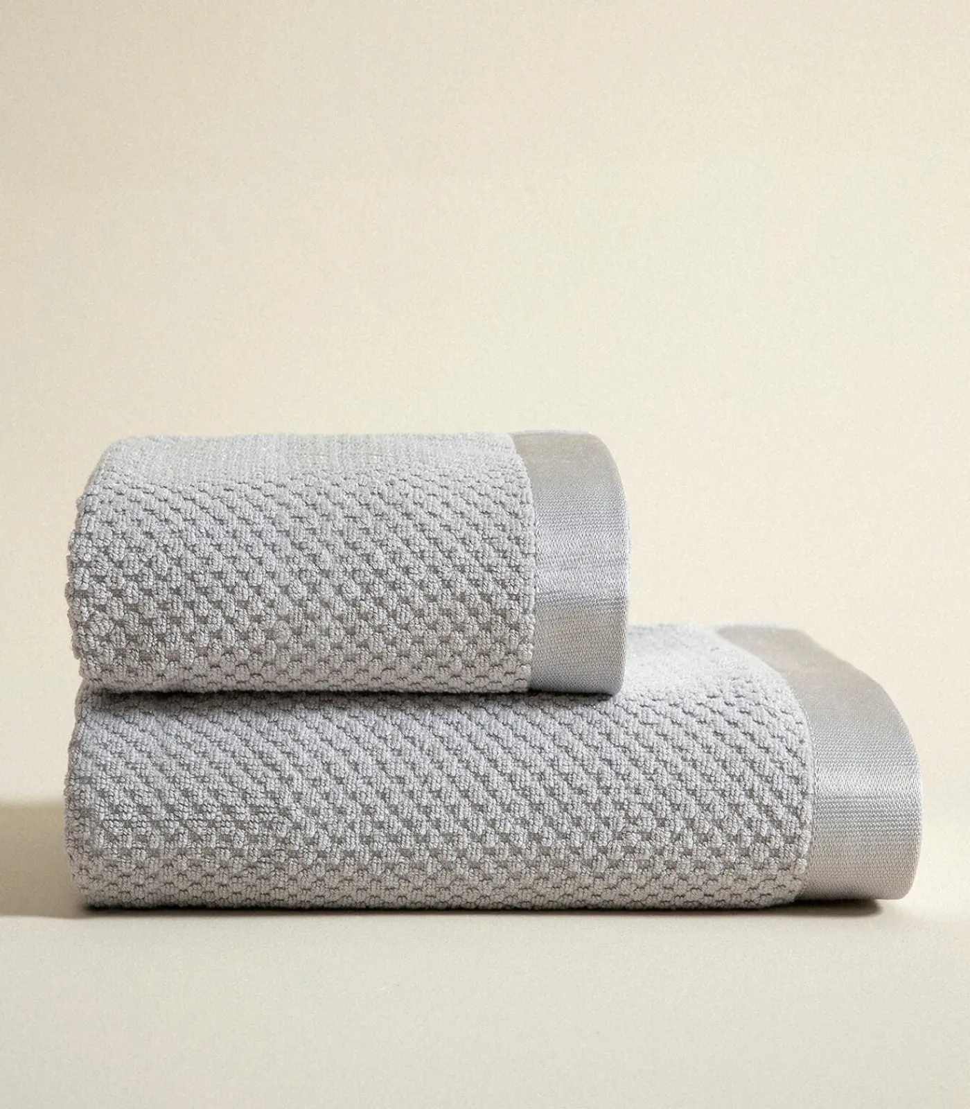 Gezichtshanddoek Atentiva 50x90 cm Donkergrijs Handdoeken