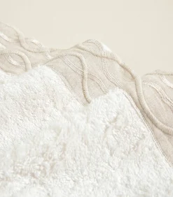 Discount Gezichtshanddoek Border 50x90 cm Ecru Handdoeken