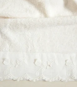 Gezichtshanddoek Flor 50x90 cm Ecru Handdoeken