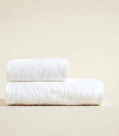Outlet Gezichtshanddoek Solid 50x90 cm Wit Handdoeken