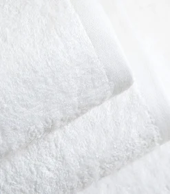 Outlet Gezichtshanddoek Solid 50x90 cm Wit Handdoeken