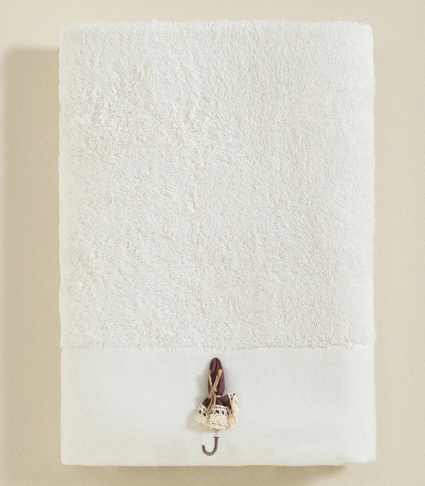 Online Gezichtshanddoek Umbrella 50x90 cm Ecru Handdoeken