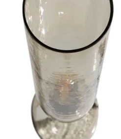 Online Gigi Tafellamp Gehamerd Glas 38xØ15 cm - Naturel Tafellampen
