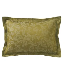 Outlet GINGKO Olive - Kussensloop Satijn katoen Kussenslopen