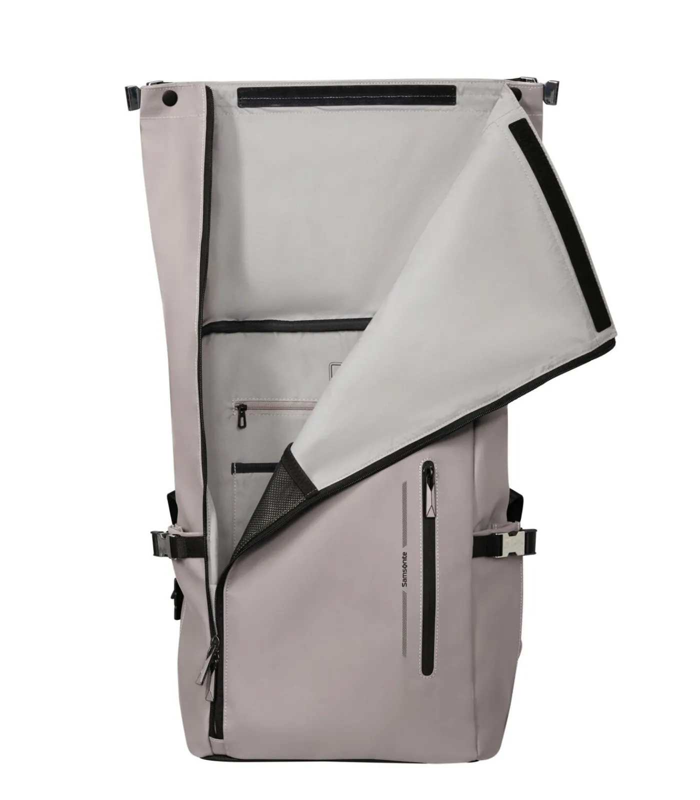 New Glam-Go rolltop rugzak met laptopcompartiment 41,5 x 14,5 x 29,5 cm ASH ROSE Rugzakken