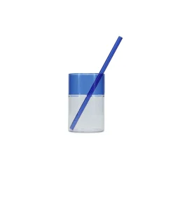 Hot Glas 36,5cl blauw Cruse - set/2 Glazen & Karaffen