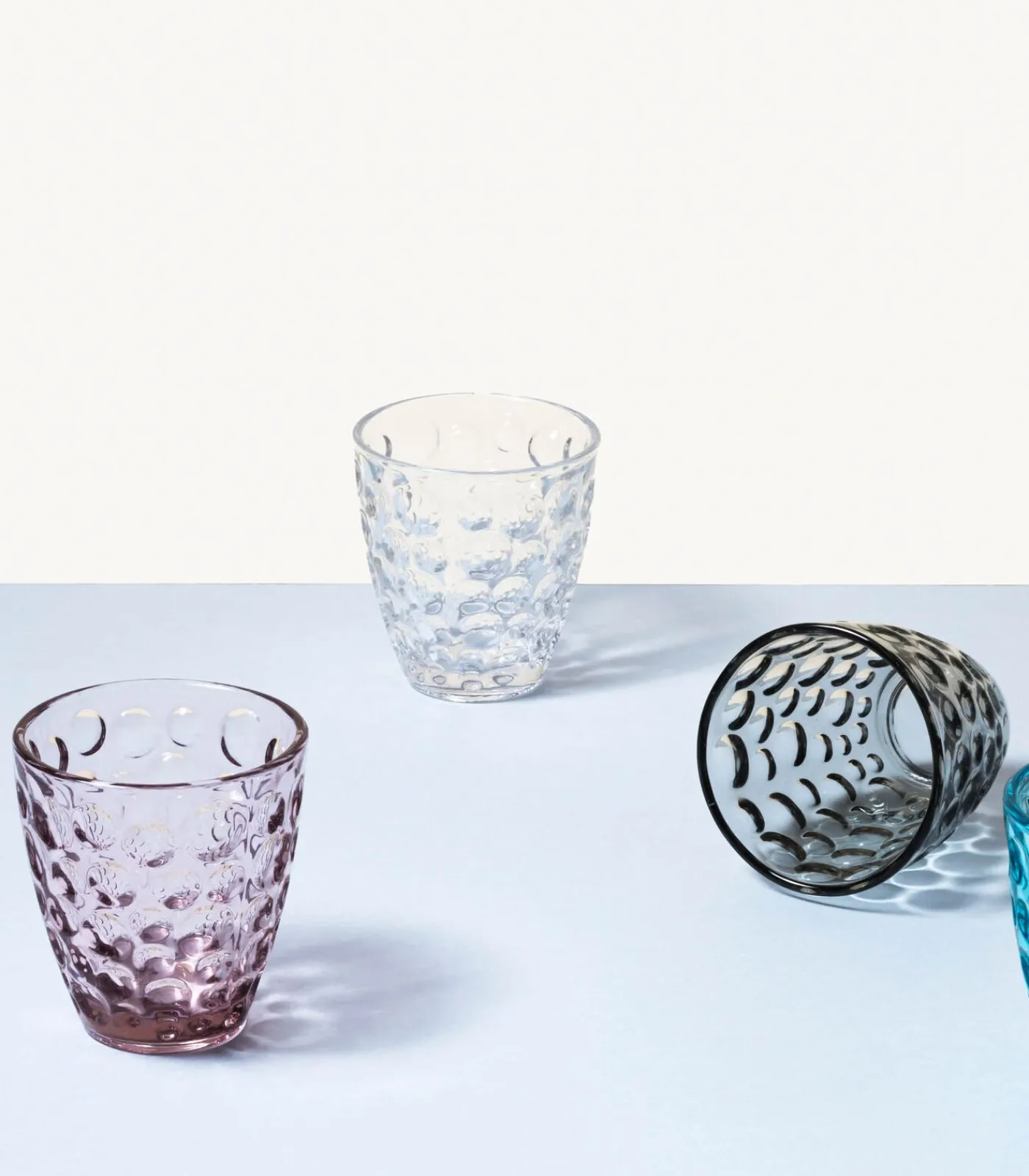 Glas 22cl roze Bubble - set/4 Glazen & Karaffen