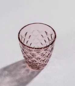 Sale Glas 22cl roze Prisma - set/4 Glazen & Karaffen