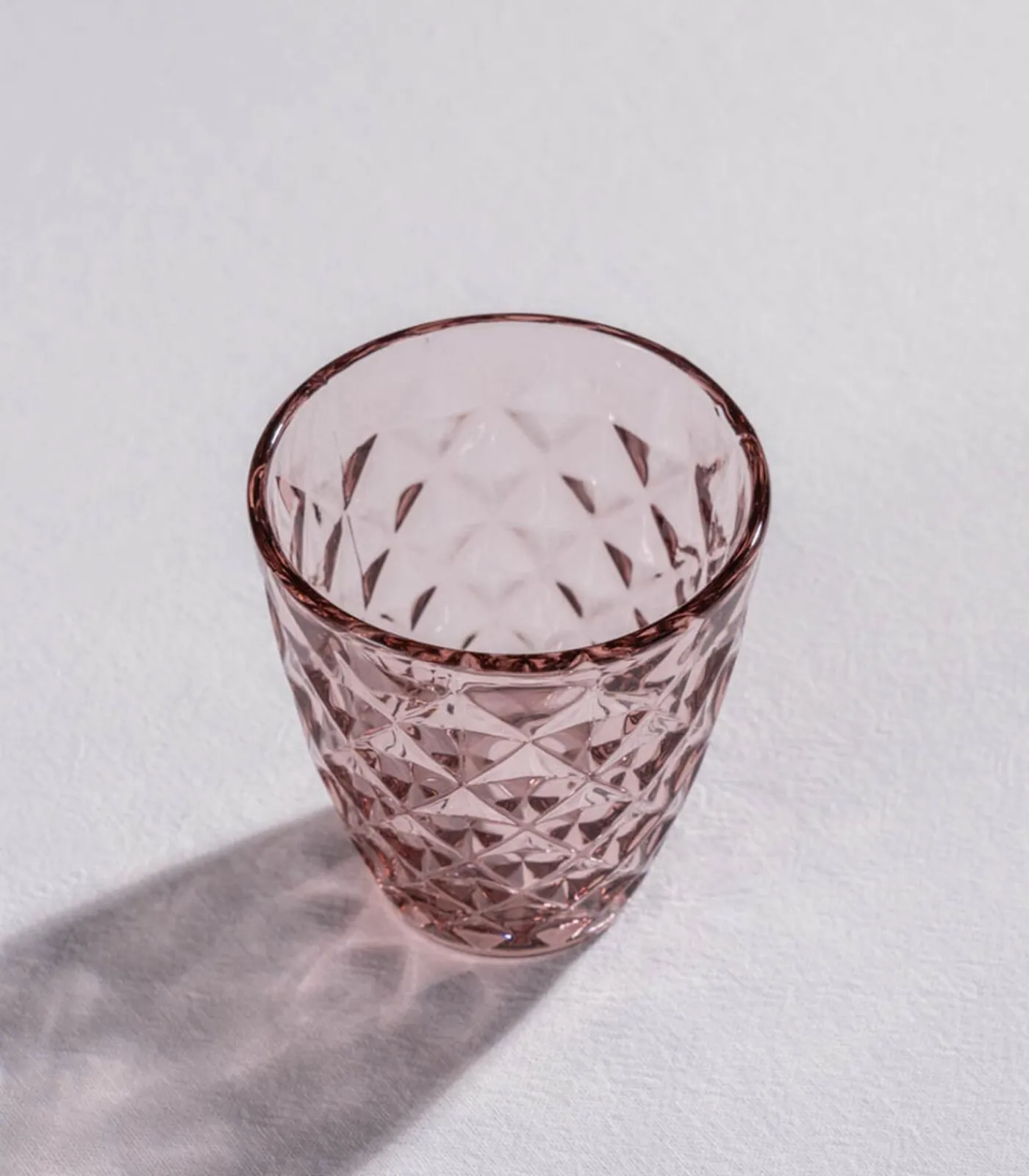 Sale Glas 22cl roze Prisma - set/4 Glazen & Karaffen