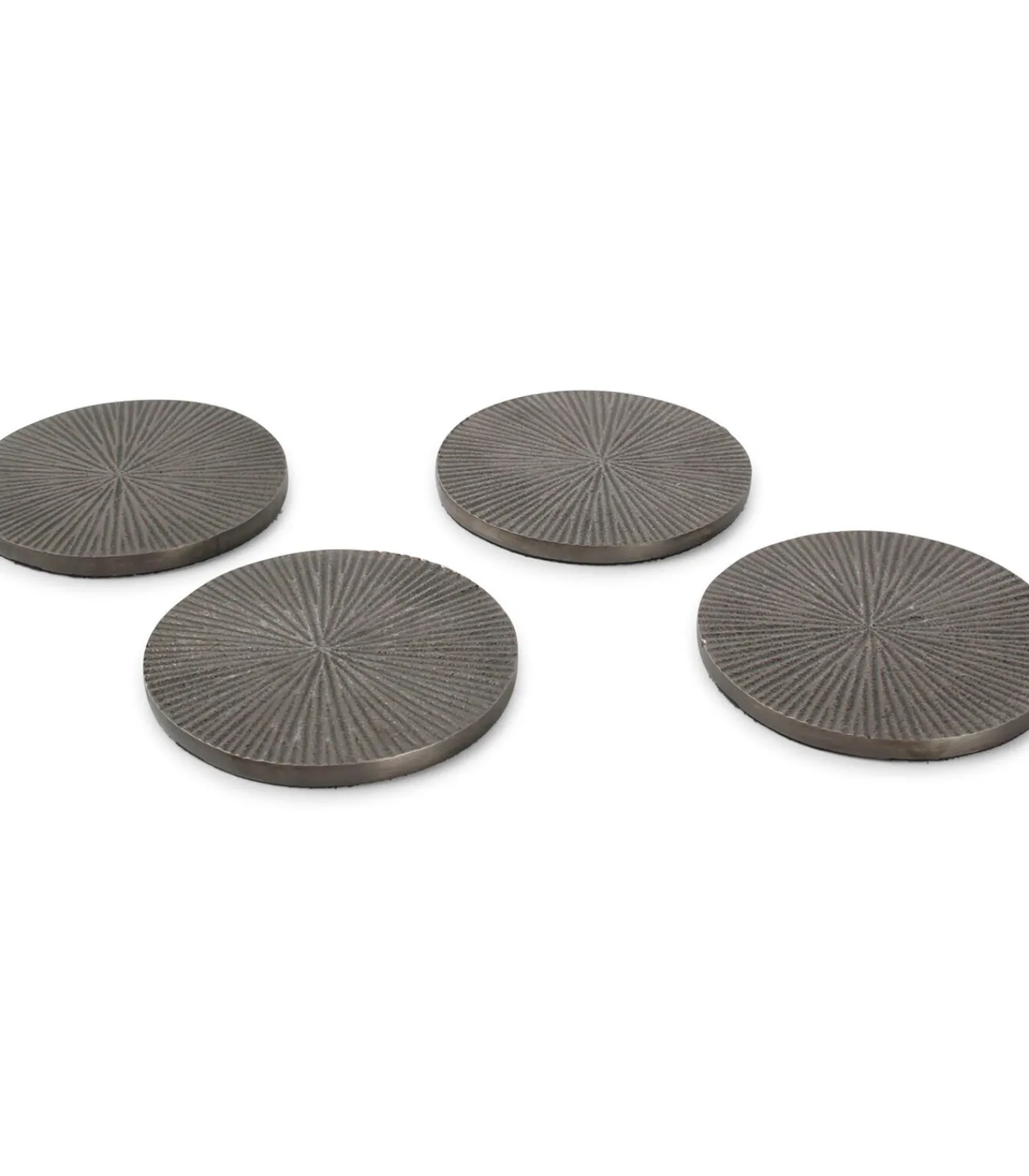 Online Glasonderzetter 10cm geribbeld zwart Charm - set/4 Keukenaccessoires