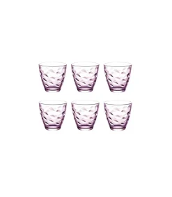 New Glazen Flora - Roze - 250 ml - 6 stuks Glazen & Karaffen