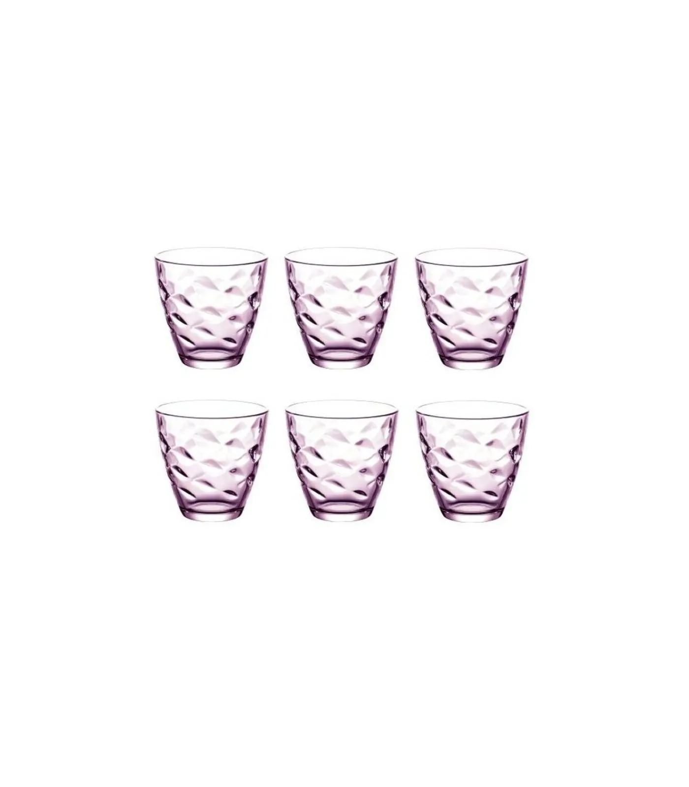 New Glazen Flora - Roze - 250 ml - 6 stuks Glazen & Karaffen