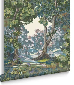 New Vliesbehang Bodenham Heritage Green Wanddecoratie