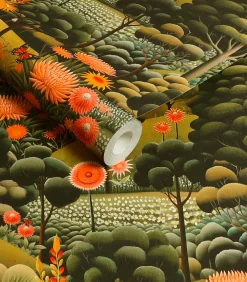 Vliesbehang Arley Garden Dusk Wanddecoratie