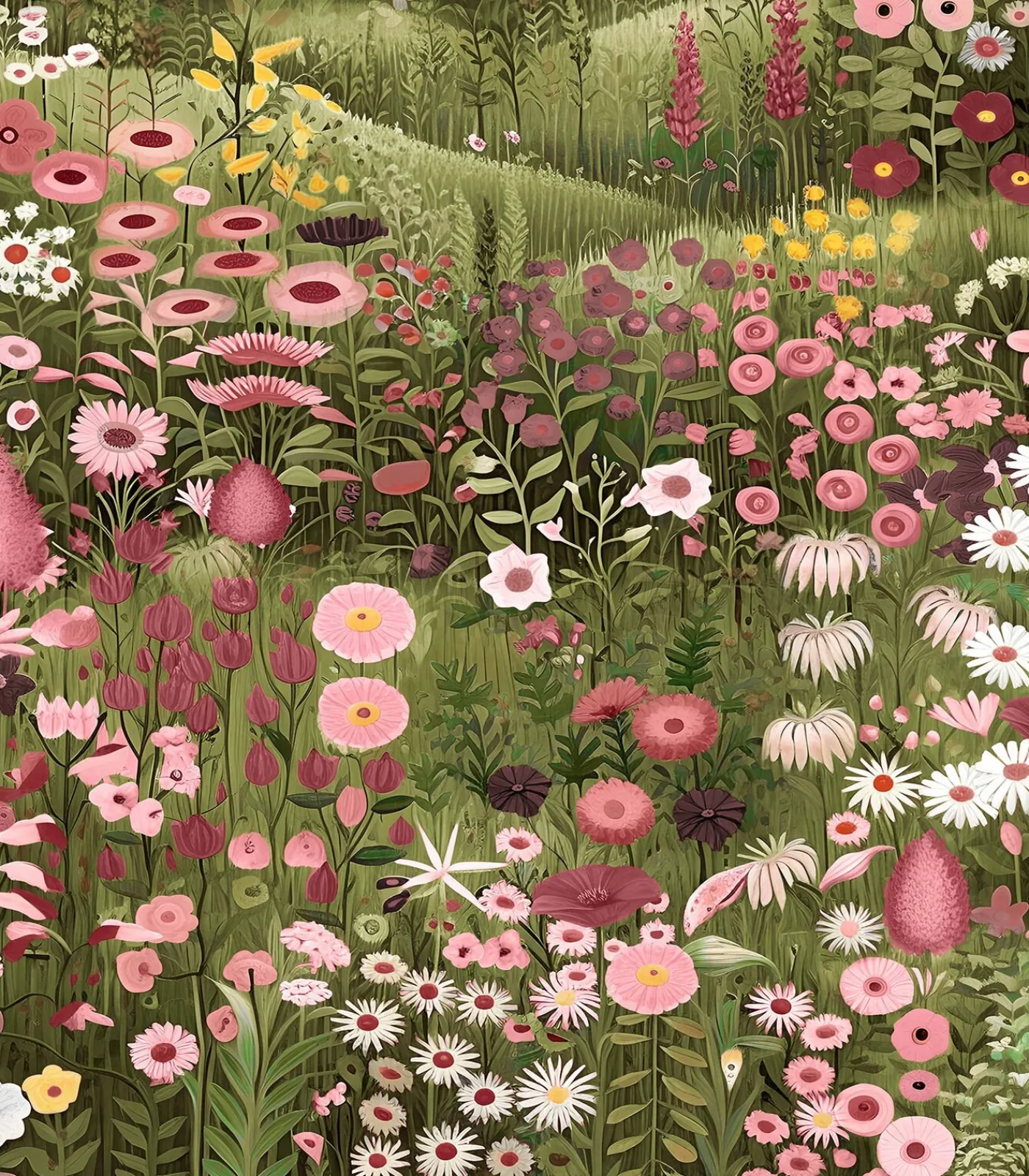 Sale Vliesbehang Glenwhan Wildflower Spring Wanddecoratie