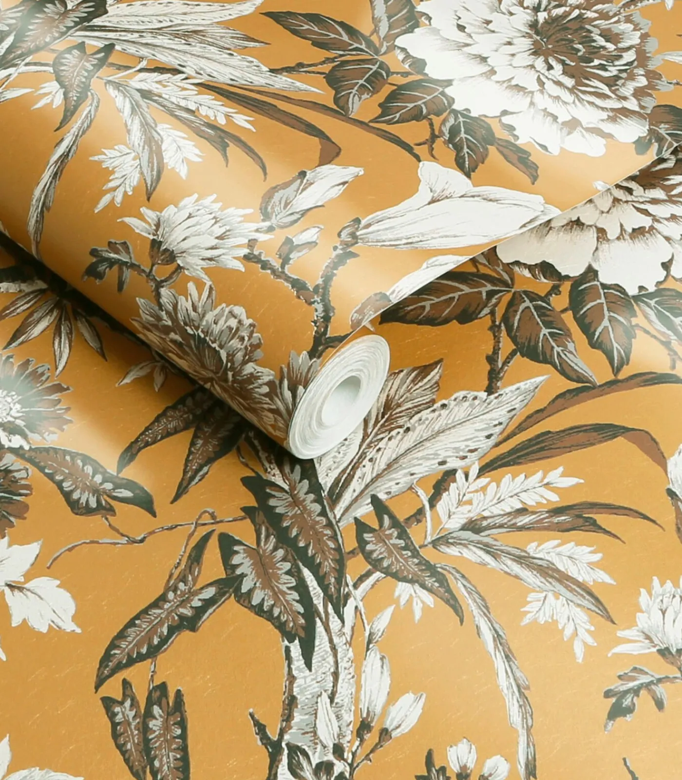 Outlet Vliesbehang Perrow Yellow Wanddecoratie