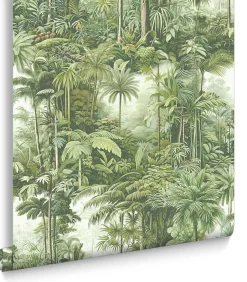 Sale Vliesbehang Benmore Ridge Sage Fog Wanddecoratie