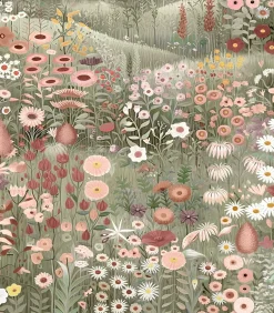 Discount Vliesbehang Glenwhan Wildflower Dew Wanddecoratie