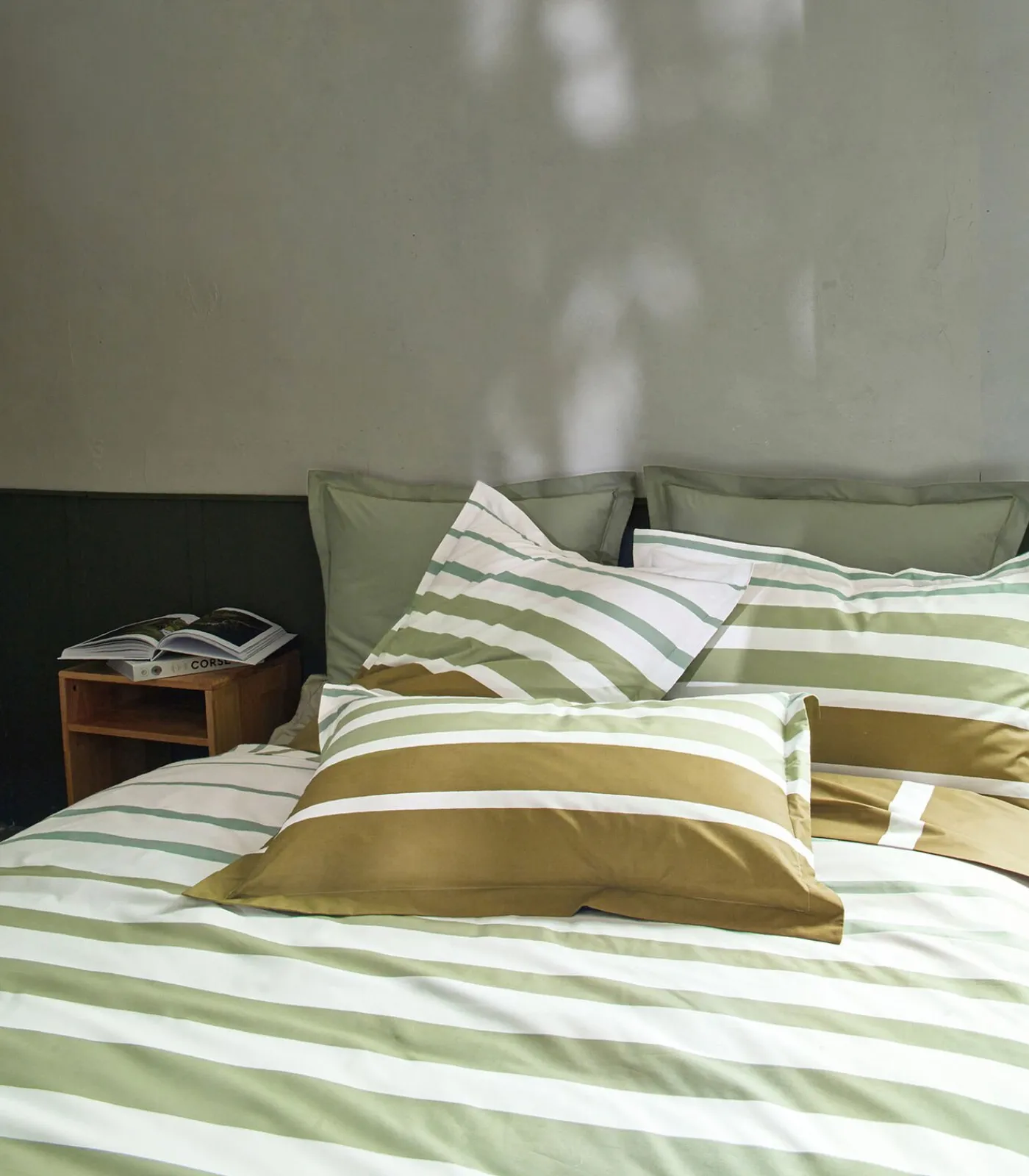 Clearance GRAND LARGE Kaki - Dekbedovertrek Perkaal Katoen Dekbedovertrekken