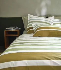 Clearance GRAND LARGE Kaki - Dekbedovertrek Perkaal Katoen Dekbedovertrekken