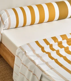 Online GRAND LARGE Ocre - Laken Perkaal Katoen Lakens