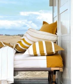 Online GRAND LARGE Ocre - Laken Perkaal Katoen Lakens