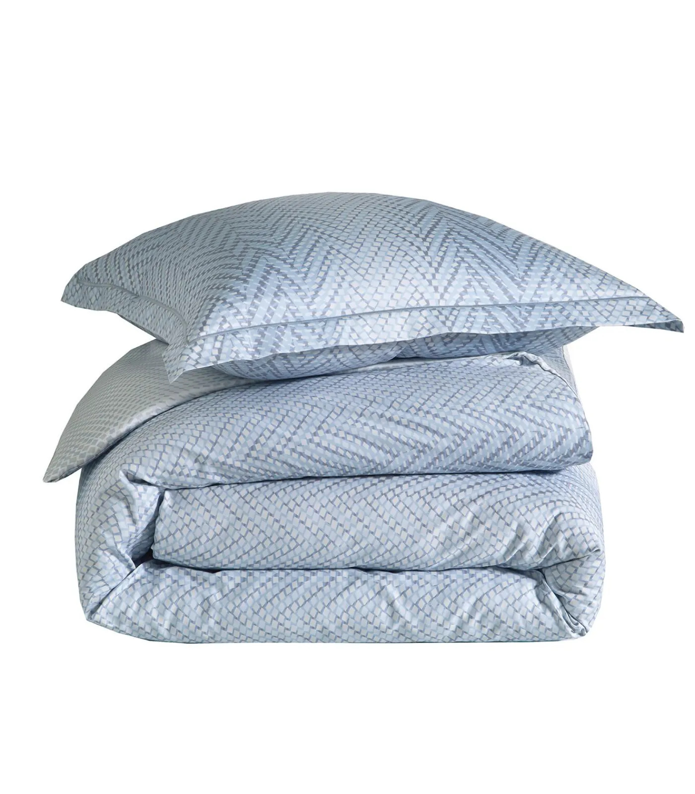 Sale GRAVITY Bleu Céleste - Dekbedovertrek Satijn Katoen Dekbedovertrekken