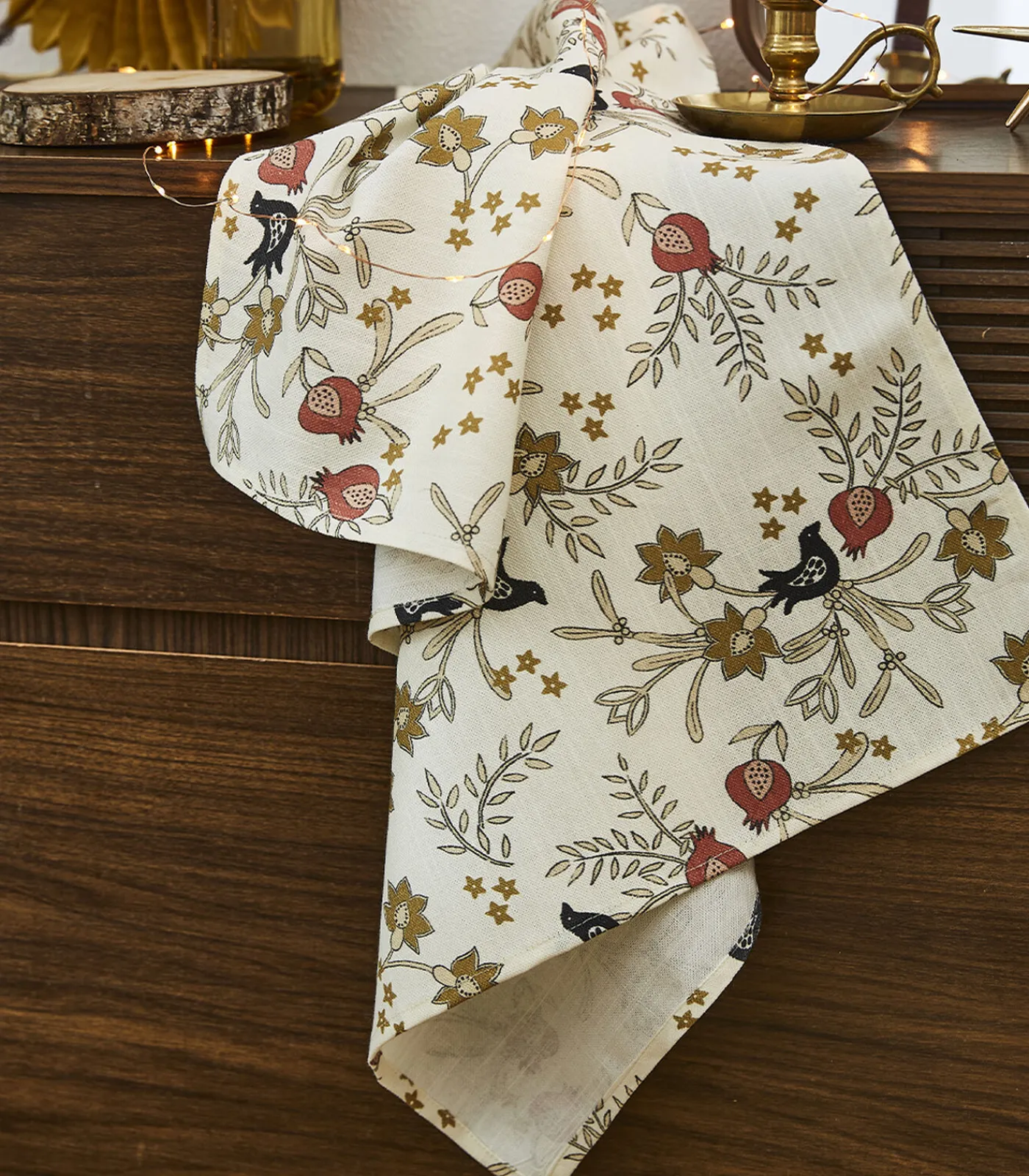 Hot Grenades - Set van 2 theedoeken in halflinnen Keuken- & Tafellinnen