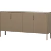 Clearance Gunnar Dressoir 200 cm - Grenen - Mud - 85x201x44 Meubels