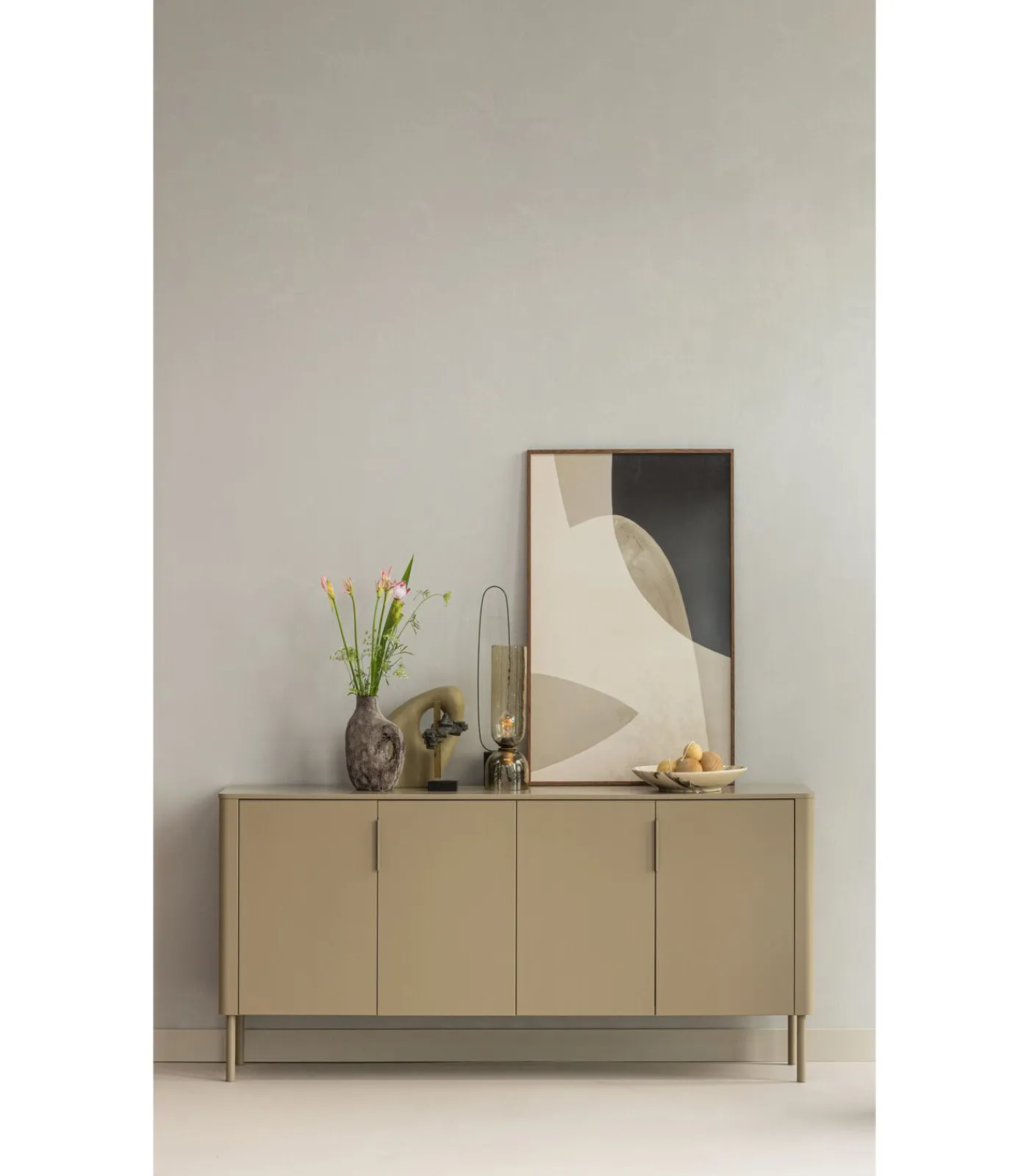 Clearance Gunnar Dressoir 200 cm - Grenen - Mud - 85x201x44 Meubels