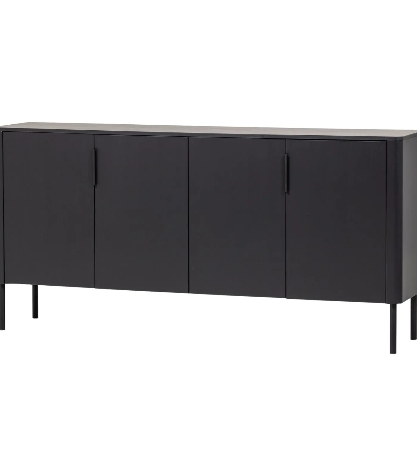 Clearance Gunnar Dressoir 200 cm - Grenen - Matzwart - 85x201x44 Meubels