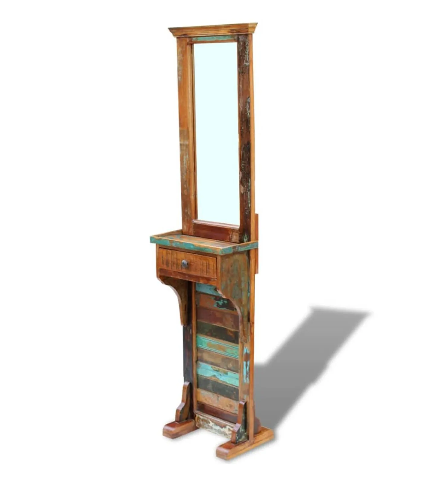 Clearance Halspiegel 47x23x180 cm massief gerecycled hout Spiegels