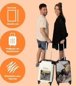 New Handbagage Koffer met 4 wielen en TSA slot (Kunst - Modern - Kandinsky - Kleur) Trolleys