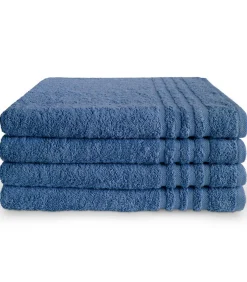 Outlet Handdoek 70 x 140 Blauw - 6 stuks Handdoeken