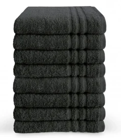 New Handdoek 50 x 100 cm Antraciet - 10 stuks Handdoeken